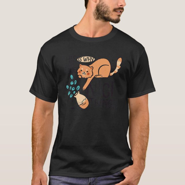 Cat  Flower Vase 2 T-Shirt (Front)