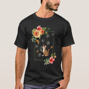 Cat Flowers Cottagecore T-Shirt