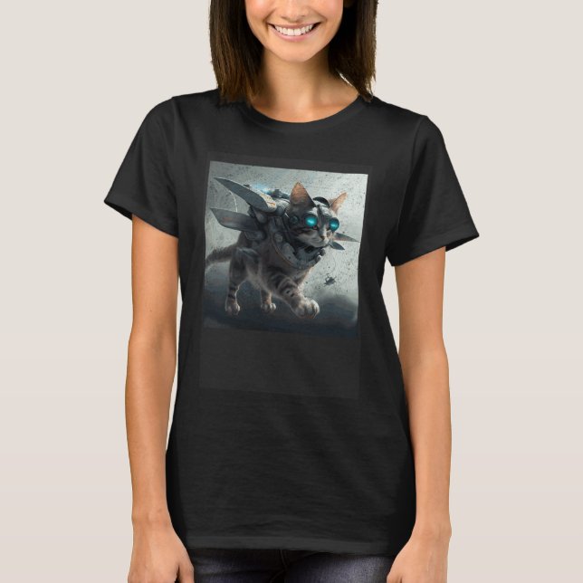 Cat Flying War T-Shirt (Front)