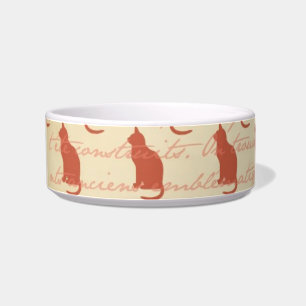 Cat food dish