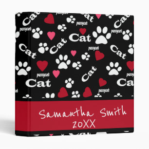 Cat footprints binder