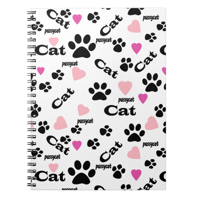 Cat footprints notebook (Front)