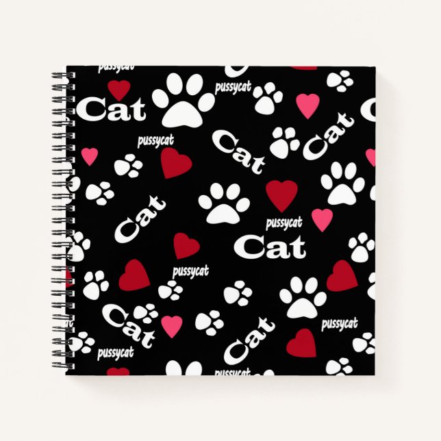 Cat footprints notebook (Front)