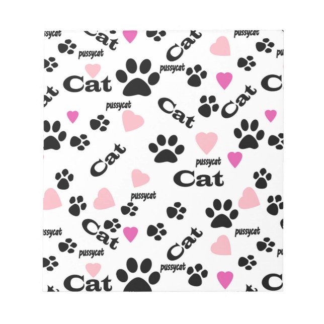 Cat footprints notepad (Front)