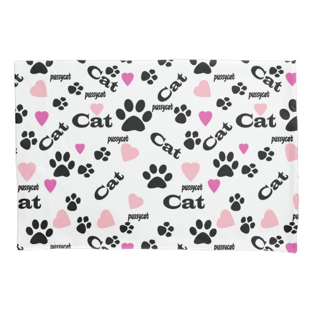 Cat footprints pillowcase (Front)