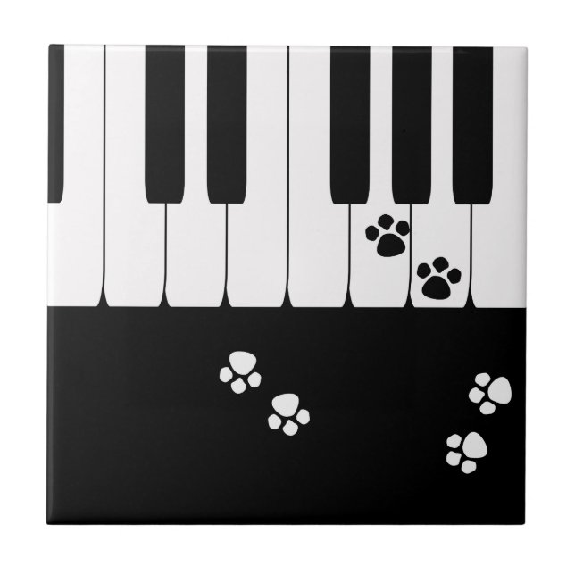 Cat footprints tile (Front)