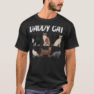 Cat For Men Dad Cat Cat Lady Kitty Cats Animal T-Shirt