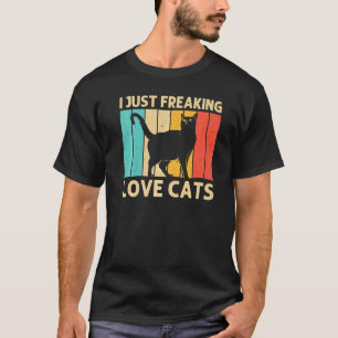 Cat For Men Women Black Cat Cat Person Cats 3 T-Shirt