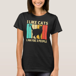 Cat For Men Women Black Cat Cat Person Cats T-Shirt