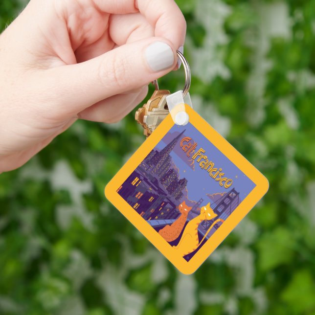 Cat Francisco Keychain (Hand)