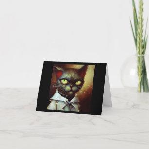 Cat Frankenstein Card