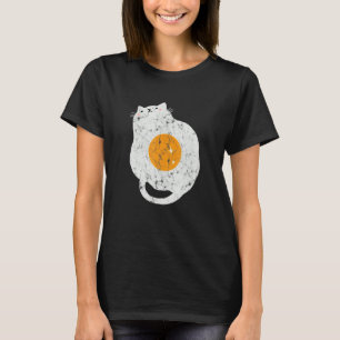 Cat Fried Egg Vintage Food Cat T-Shirt