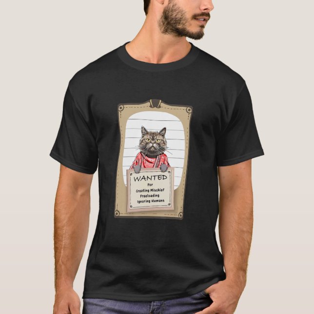 Cat Fugitive T-Shirt (Front)