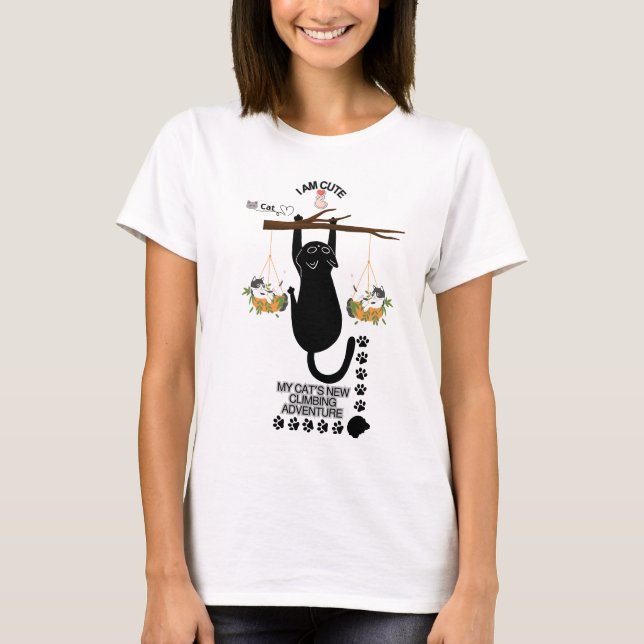 CAT Fun Cute T-Shirt (Front)