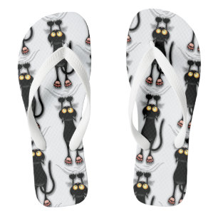 Cat funny Character Scratching Fabric Flip Flops