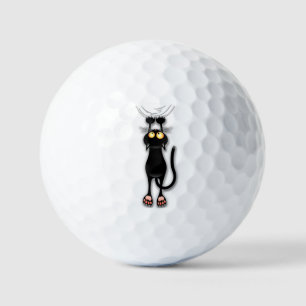 Cat funny Character Scratching Fabric Golf Balls