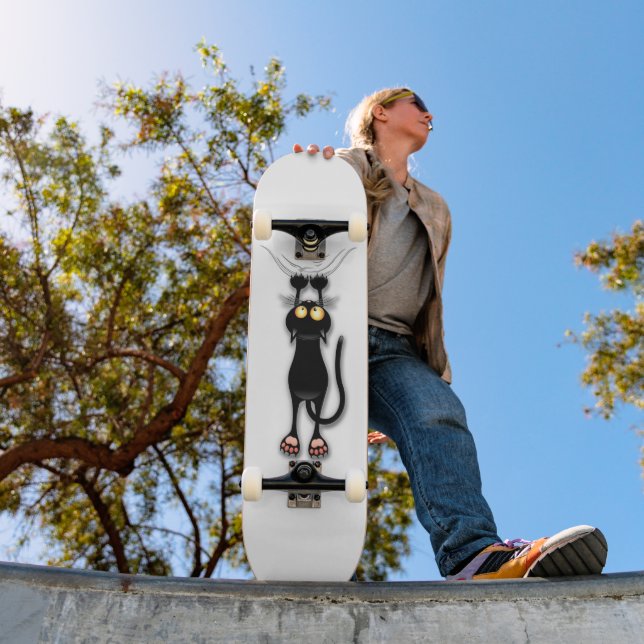 Cat funny Character Scratching Fabric Skateboard (Outdoor 1)