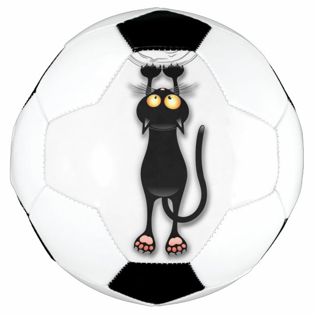 Cat funny Character Scratching Fabric Soccer Ball (Front)