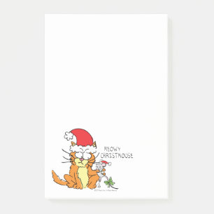 Cat Funny Christmas Cute Mouse Post-it Notes