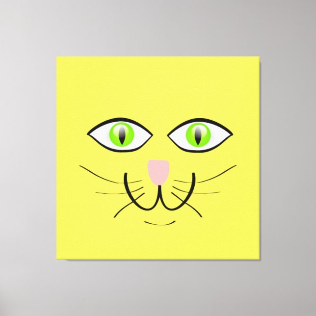 Cat Funny Face Cartoon-29034 Canvas Print (Front)