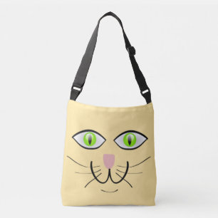 Cat Funny Face Cartoon-29034 Crossbody Bag