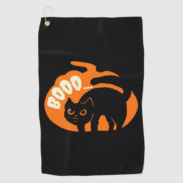 Cat Funny Golf Towel (Front)