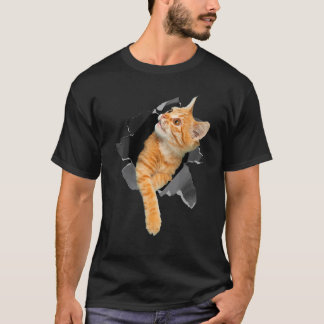 Cat Funny Happy cat meme Cat Lovers women men kids T-Shirt