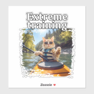 cat funny kayak paddle