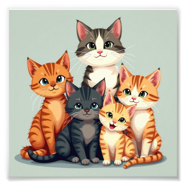 Cat funny  photo print (Front)