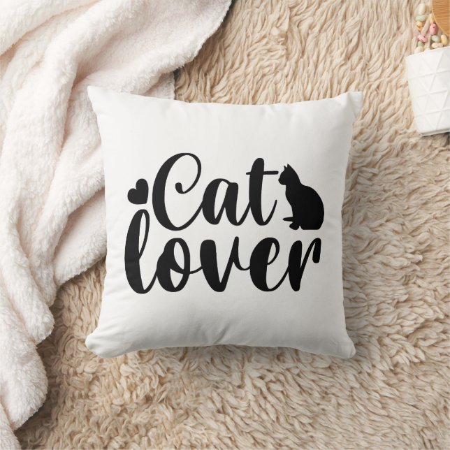 Cat Funny Quotes Throw Pillow (Blanket)