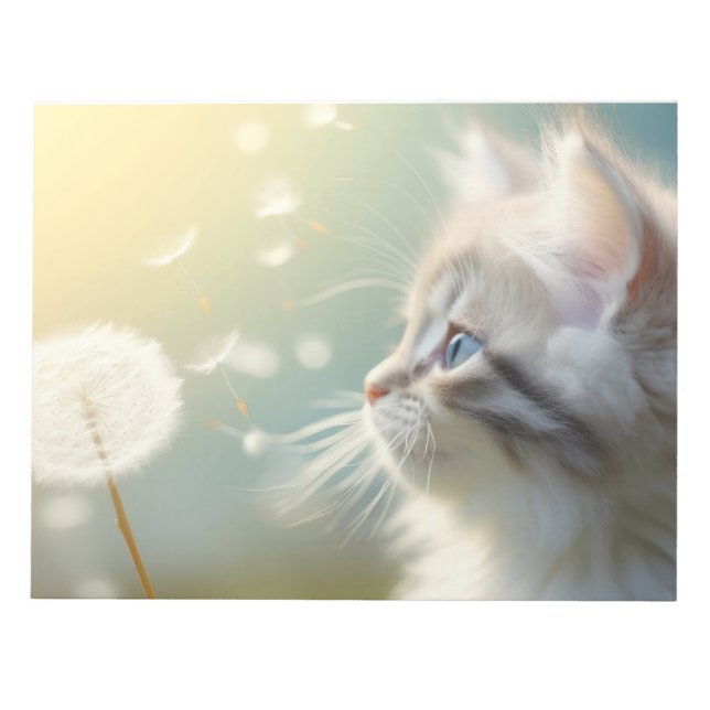 Cat Furry Pet Animal Tranquil Peaceful  Notepad (Front)