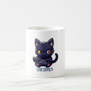 Cat Gamer Coffee Mug