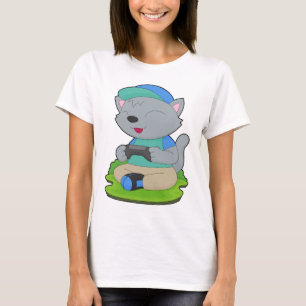 Cat Gamer Controller T-Shirt