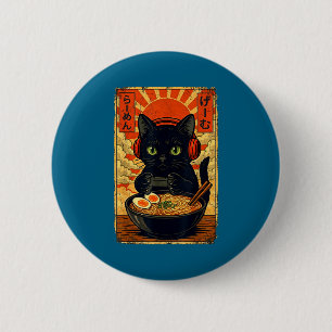 Cat Gamer Men Anime Kawaii Funny Gaming Headset Ca 2 Inch Round Button