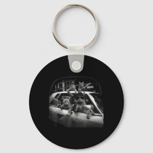 Cat Gang Meme Silly Cat Meme Trendy Funny Gangster Keychain