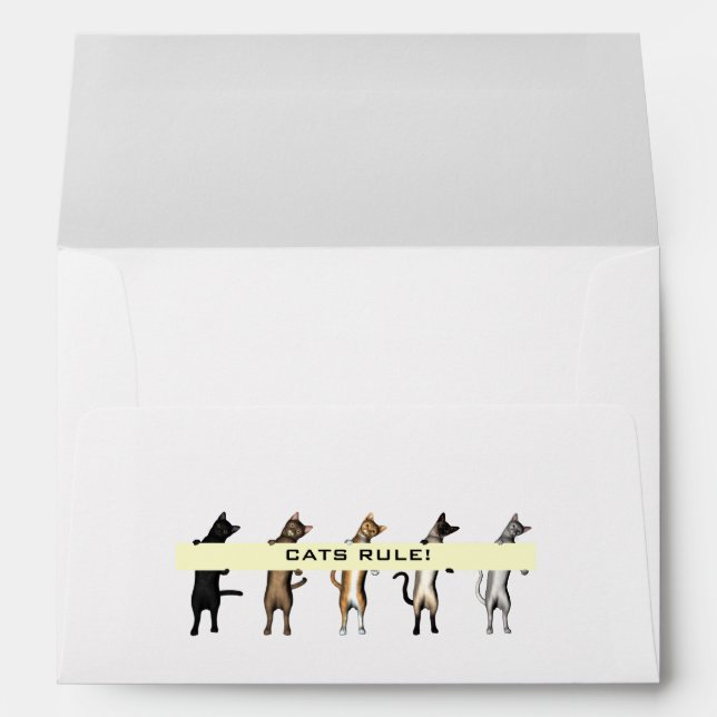 Cat Gang With Banner Envelopes (Back (Bottom))