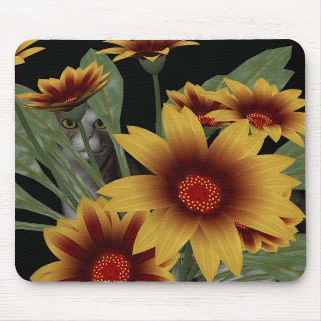 Cat garden mousepad (Front)