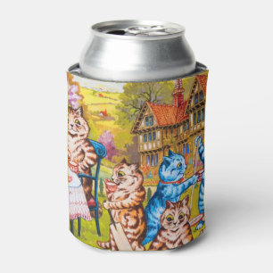 Cat Garden Party Can Cooler
