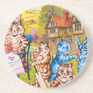 Cat Garden Party Coaster