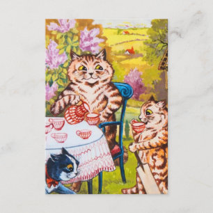 Cat Garden Party Enclosure Card