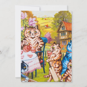 Cat Garden Party Invitation