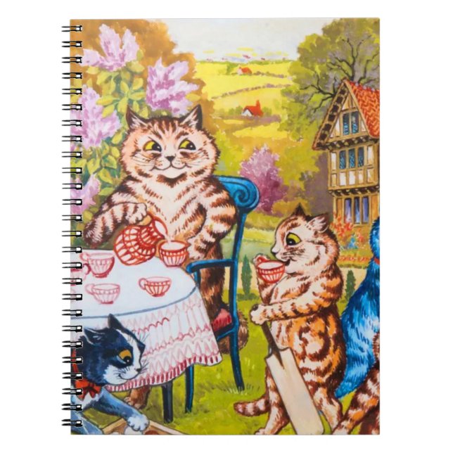 Cat Garden Party Notebook (Front)