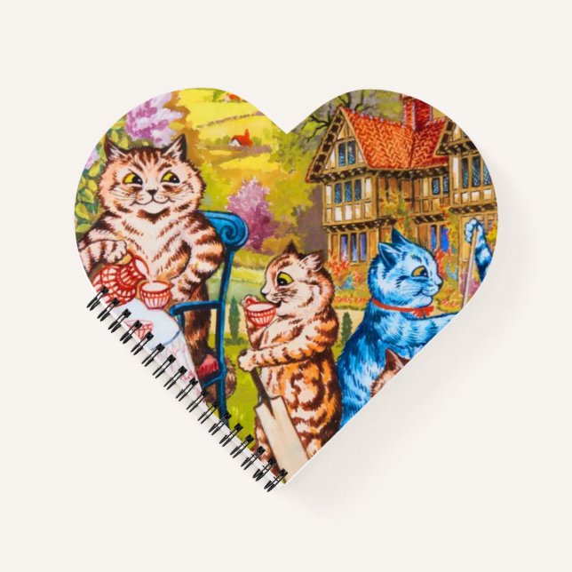 Cat Garden Party Notebook (Front)