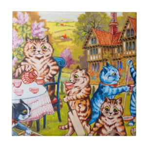 Cat Garden Party Tile