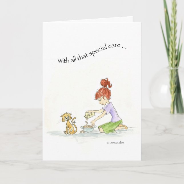 Cat Get Well Card (Front)