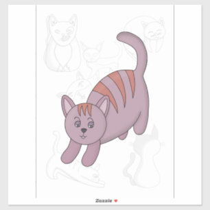 Cat getting ready to jump