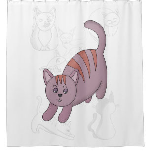Cat getting ready to jump duvet cover