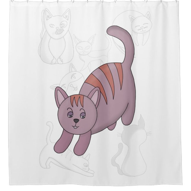 Cat getting ready to jump duvet cover (Front)