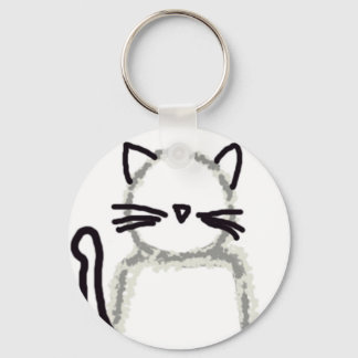 Cat Ghost Avatar Keychain