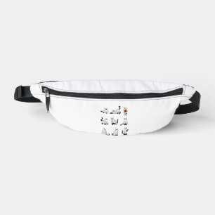 Cat Ghost Spooky Cute Halloween for Men Women Kids Fanny Pack